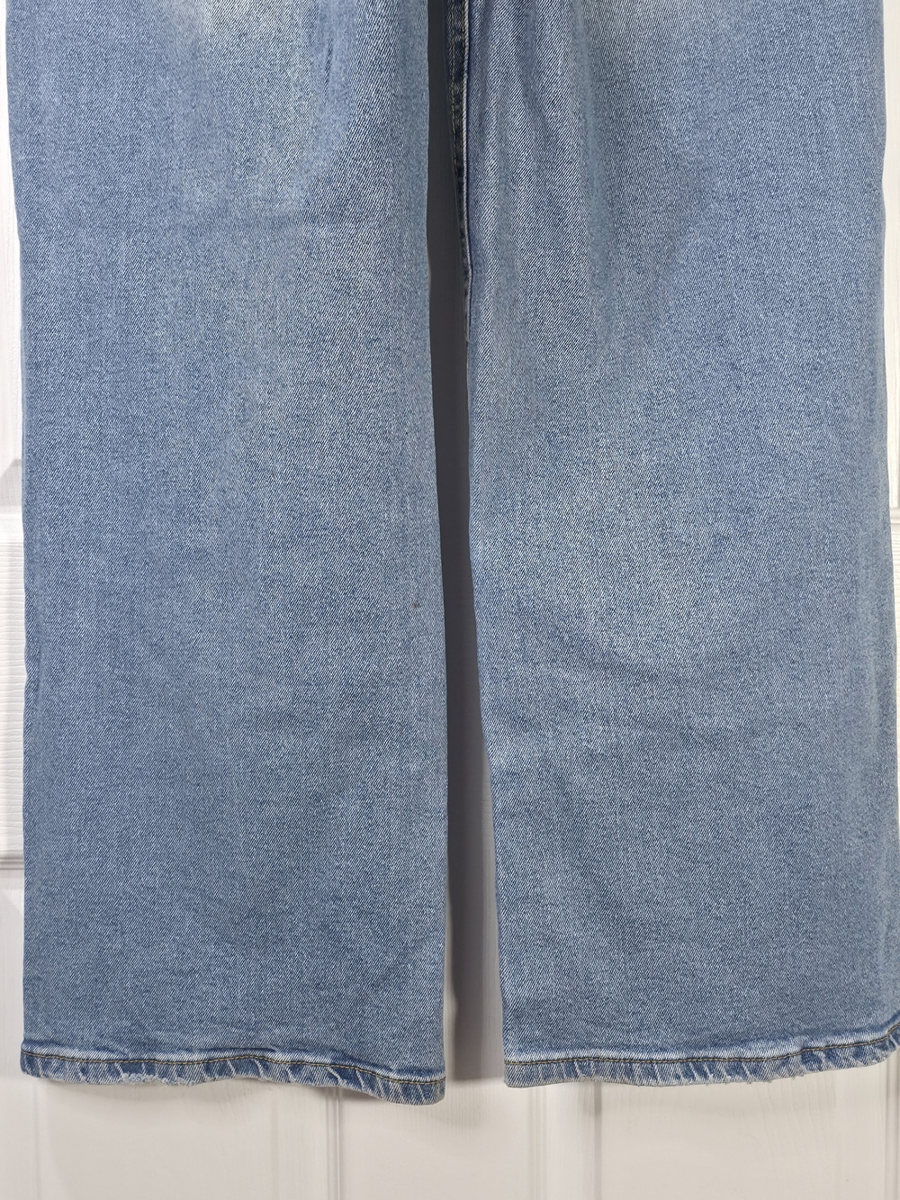 DEX High Rise Wide Leg Patch Pocket Button Fly Crop Jeans Blue Size 27 - Picture 7 of 8